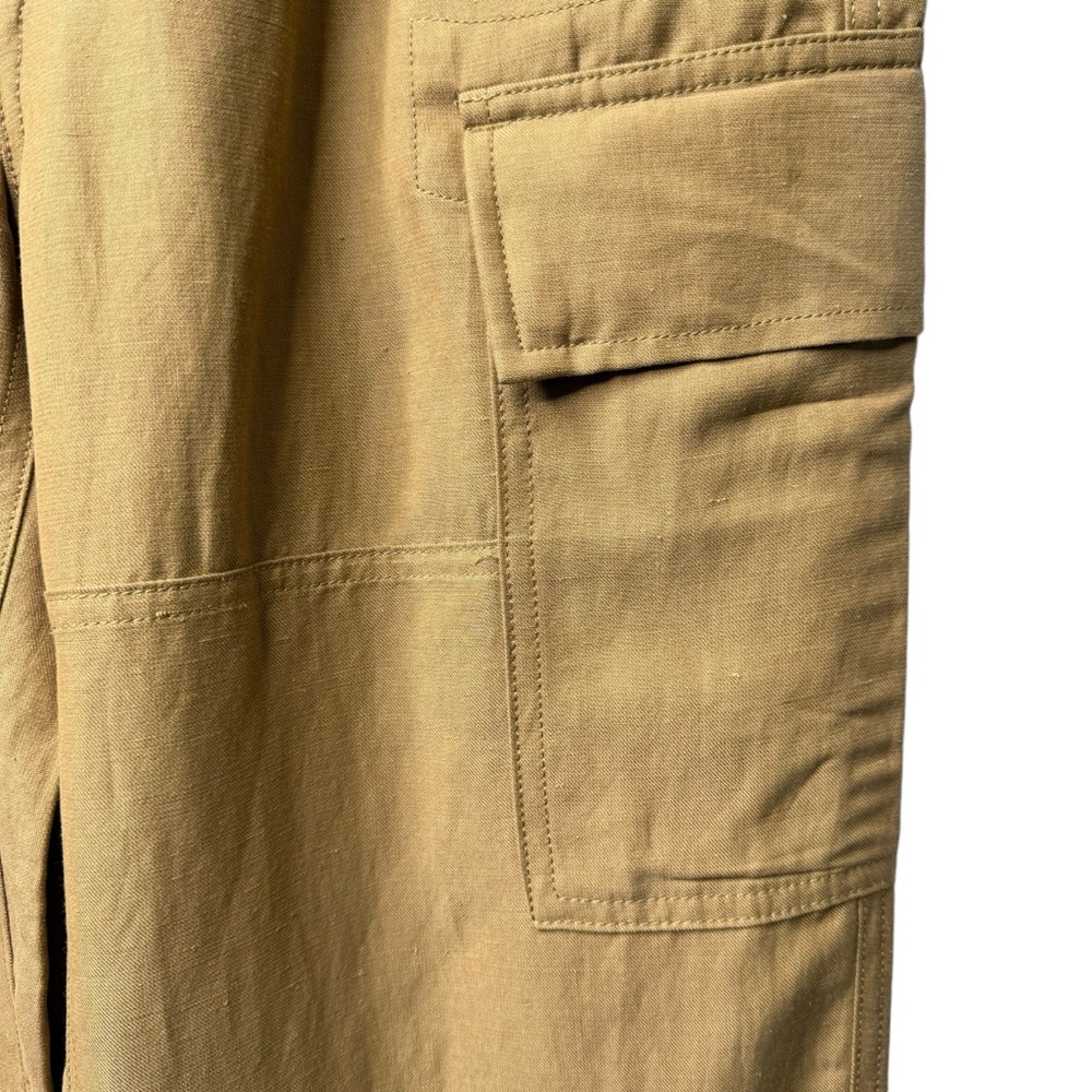Polo Ralph Lauren Khaki Silk/Linen Blend Cargo Pants NWT 6 - Picture 6 of 10